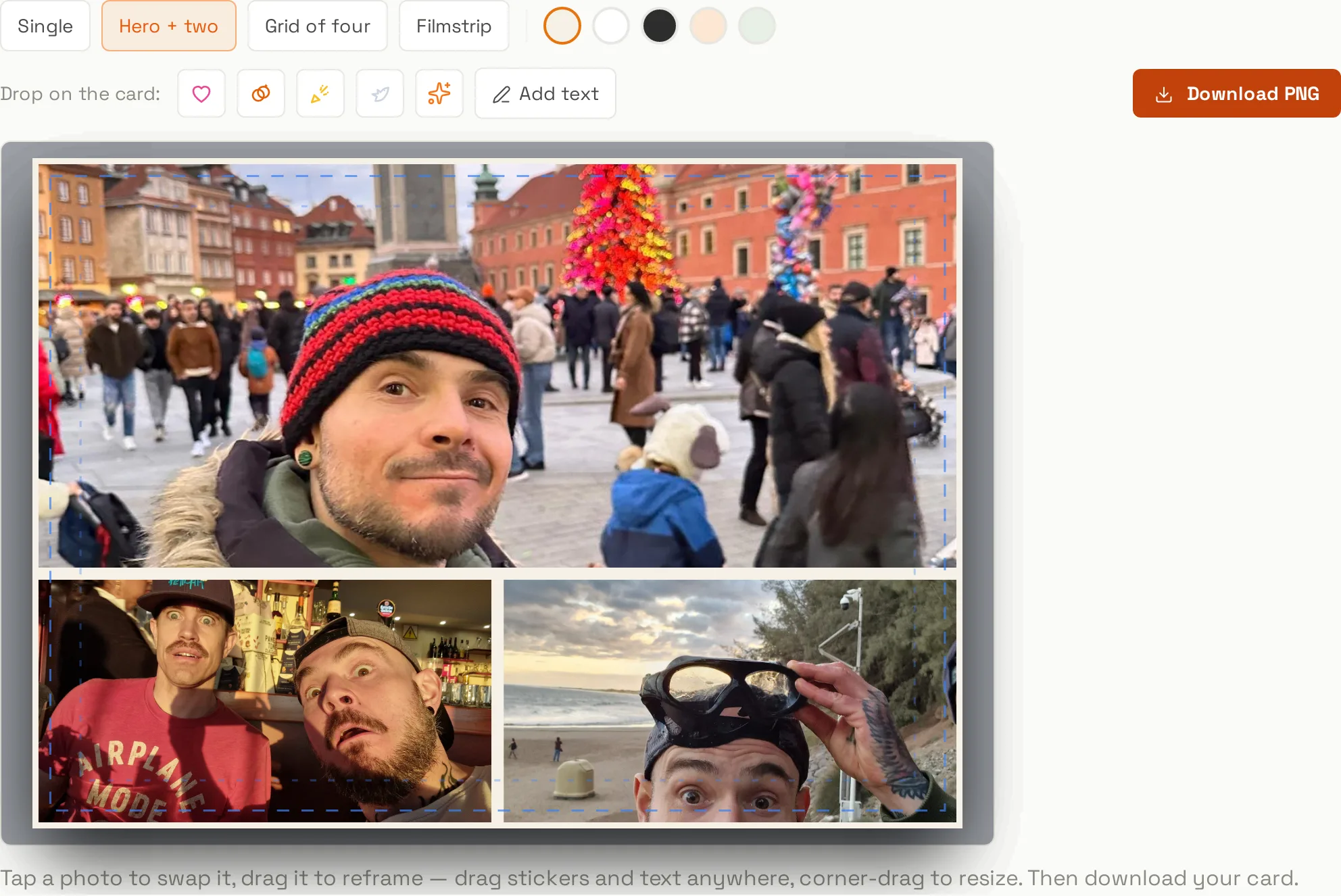 Memories archive — screenshot